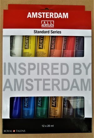 Barve akrilne 20ml - SET 12 AMSTERDAM Talens