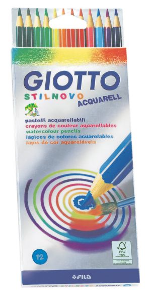 Barvice lesene GIOTTO STILNOVO - akvarelne 12/1