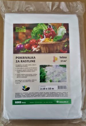 Folija VRTEKS 2,1 m x 10 m bela - LETNA