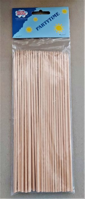 Lesene palčke okrogle 3 mm / 20 cm 100 kosov
