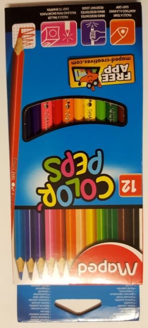 Barvice lesene MAPED 12/1 TRIKOTNE