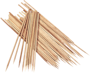 Lesene palčke okrogle 3 mm / 20 cm 100 kosov