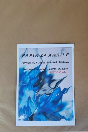 Papir za akrile 50 x 35 cm 400g 20/1 PITTURA Fabriano