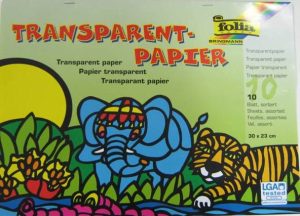 Transparent papir 21 x 30 cm 42g - SET 10