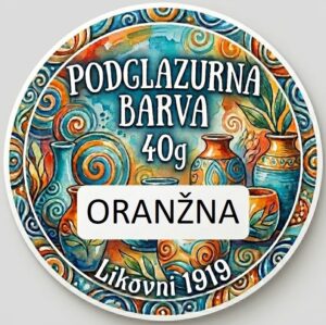 Podglazurna barva 40 g - ORANŽNA