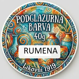 Podglazurna barva 40 g - RUMENA