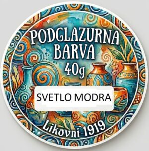 Podglazurna barva 40 g - SVETLO MODRA
