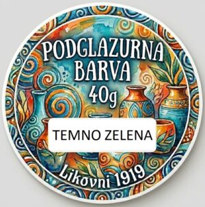 Podglazurna barva 40 g - ZELENA