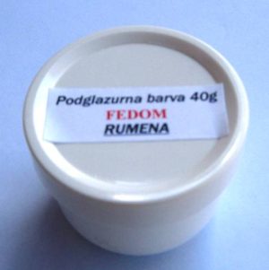 Podglazurna barva 40 g - RUMENA