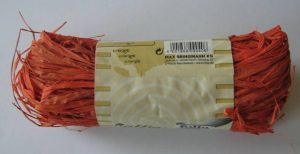Rafija barvna 50g - ORANŽNA