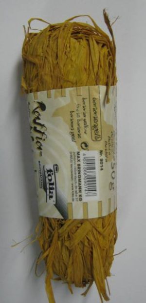 Rafija barvna 50g - RUMENA