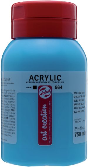Barve akrilne 750ml TALENS - BRILIANTNO MODRA 564