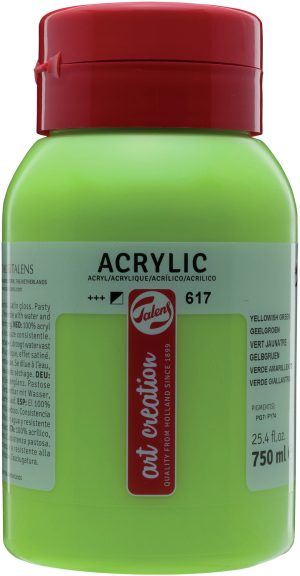 Barve akrilne 750ml TALENS - RUMENO ZELENA 617