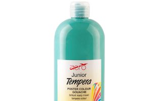 Tempera barva 1000 ml Aero - 803 MODRO ZELENA