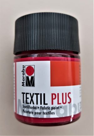 Barva za tekstil PLUS 50ml - KARMIN RDEČA