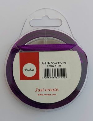 Trak saten 7 mm / 10 m - VIJOLIČEN