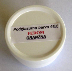 Podglazurna barva 40 g - ORANŽNA