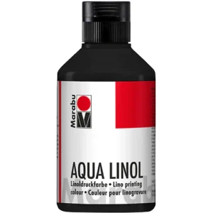 Barva za linotisk vodna 250 ml - ČRNA 073 Marabu