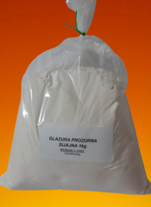 Glazura prozorna sijajna 1 kg