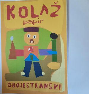 Kolaž papir B2/20 listov - OBOJESTRANSKI