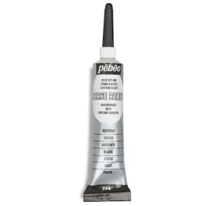 Kontura za steklo 20ml Pebeo - SREBRNA