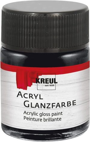 Barve DECORLAK AKRIL 50ml KREUL – ČRNA