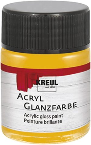 Barve DECORLAK AKRIL 50ml KREUL - sončno RUMENA