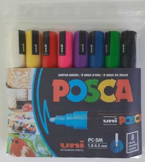Flomaster POSCA 5M set 8 Basic 1,8-2,5mm