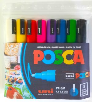 Flomaster POSCA 5M set 8 Basic 1,8-2,5mm