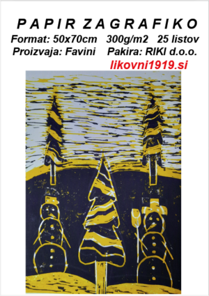Papir grafični 50 x 70 cm 25/1 300g - NOVO!!!