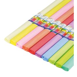 Papir krep – rola 50 x 200 cm – SET 10 (pastelne barve)