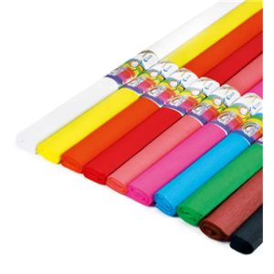 Papir krep – rola 50 x 200 cm – SET 10 (osnovne barve)