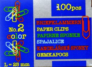 Sponke za papir barvne No.2 100/1