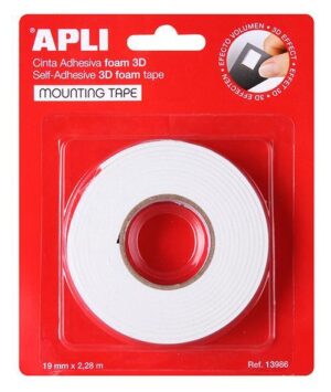 Trak lepilni 19mm x 2,28m obojestranski Apli penast