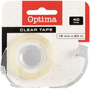 Lepilni trak Optima z držalom 15mm x 20m
